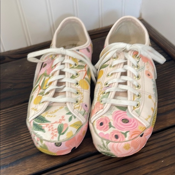 New Keds Floral Rifle Paper Co Canvas Shoes - Picture 1 of 7